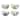 Certified International Greenhouse Ice Cream Bowls 5.25" x 3", Set of 4