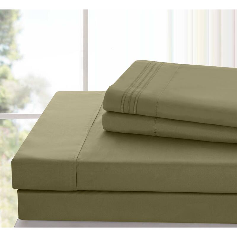 6 Piece Bed Sheet Set Deep Pocket Ultra Soft Microfiber Bedding Sheets