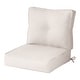 preview thumbnail 23 of 74, Sunbrella 2-Piece Premium Deep Seat Outdoor Cushion Set Cast Pumice