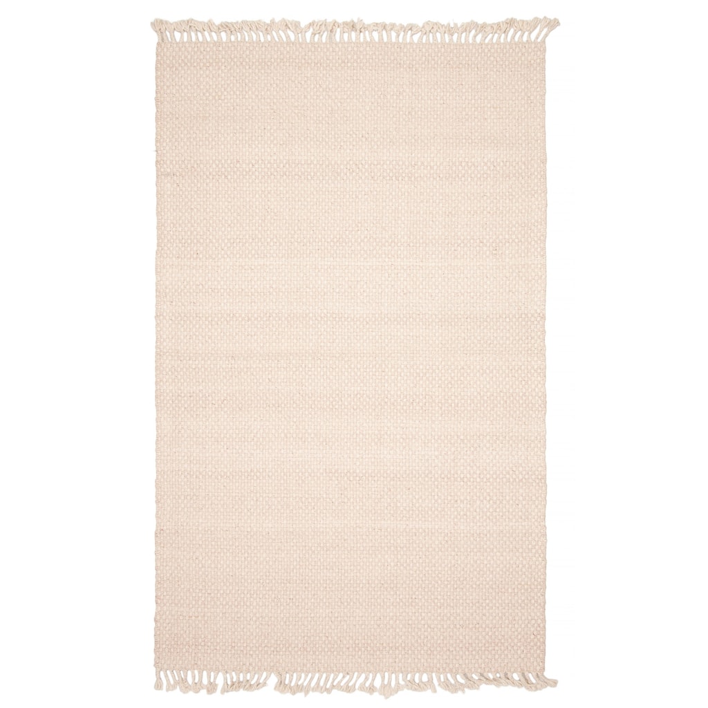 ECARPETGALLERY Hand Tufted Sienna Pink Wool Rug - 4'11 x 7'11