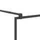 preview thumbnail 5 of 71, vidaXL Walk-in Shower Wall multi size Half Frosted ESG Glass Black Frosted ESG (30.7"-31.5") x 76.8" - Black