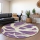 preview thumbnail 66 of 132, Premium Washable Super Soft Modern Zeus Mayfield Rug Purple - 8' x 8'
