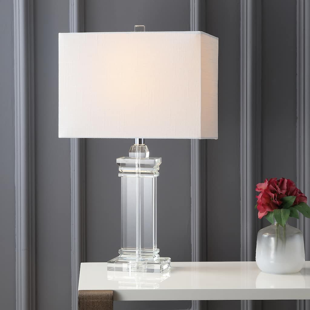 Channing 23.5" Crystal LED Table Lamp, Clear by JONATHAN Y