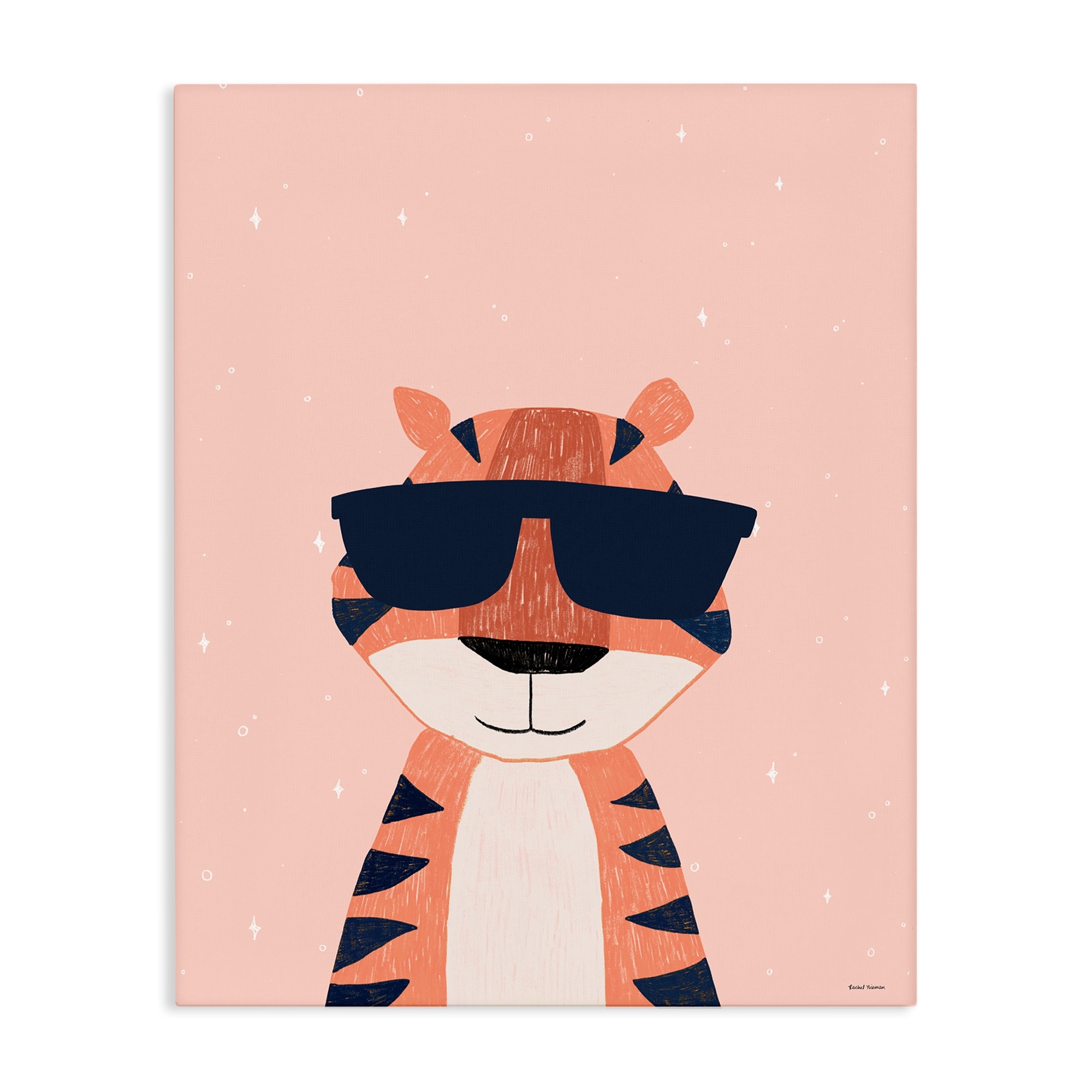 Stupell Cool Tiger in Sunglasses Canvas Wall Art Design By Rachel Nieman
