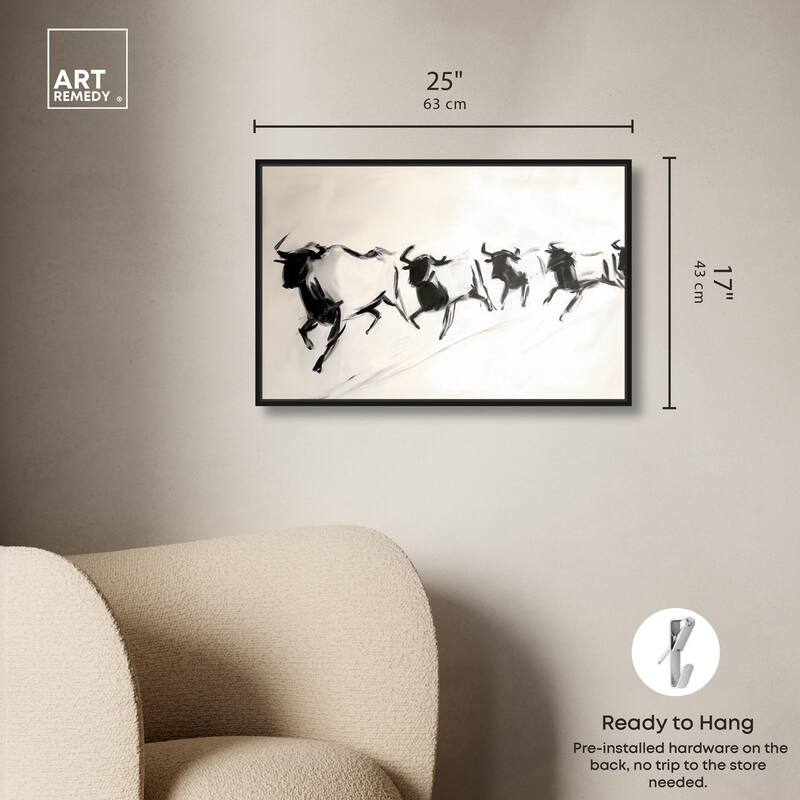 Bovine II Canvas by Art Remedy