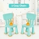 preview thumbnail 21 of 38, Gymax Kids Table & 2 Chairs Set Toddler Activity Play Dining Study - See Details