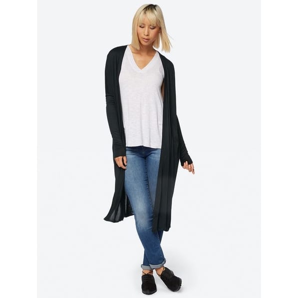 Shop Long Cardigan Black Free Shipping On Orders Over 45