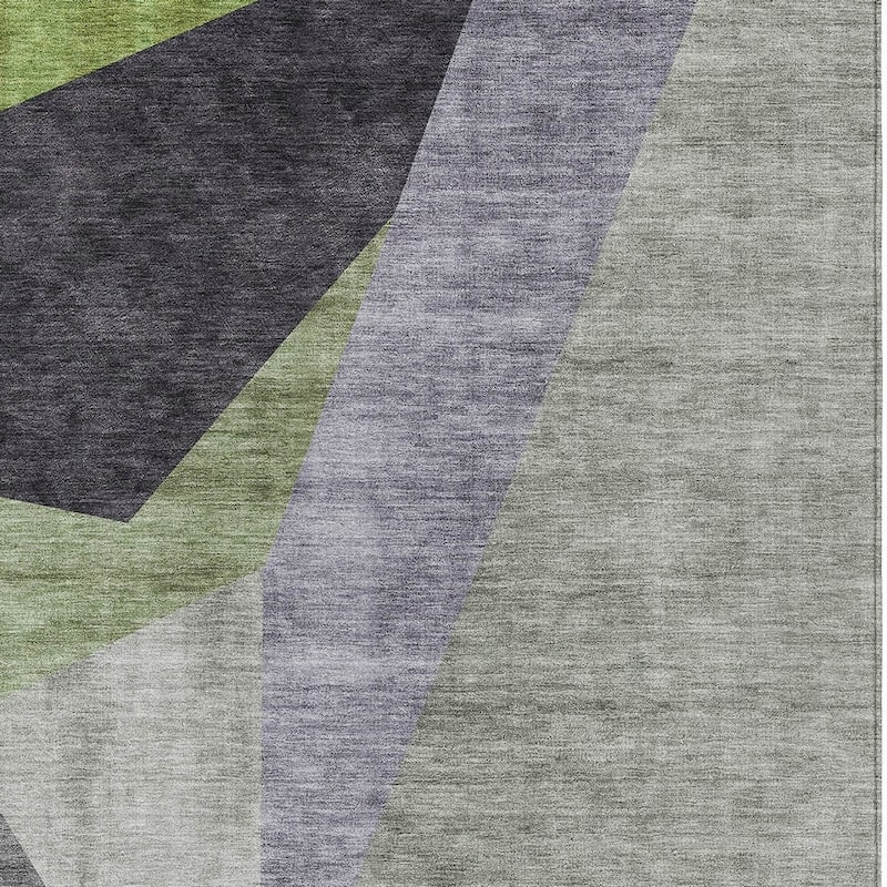 HomeRoots Abstract Transitional Rectangle Outdoor Rug