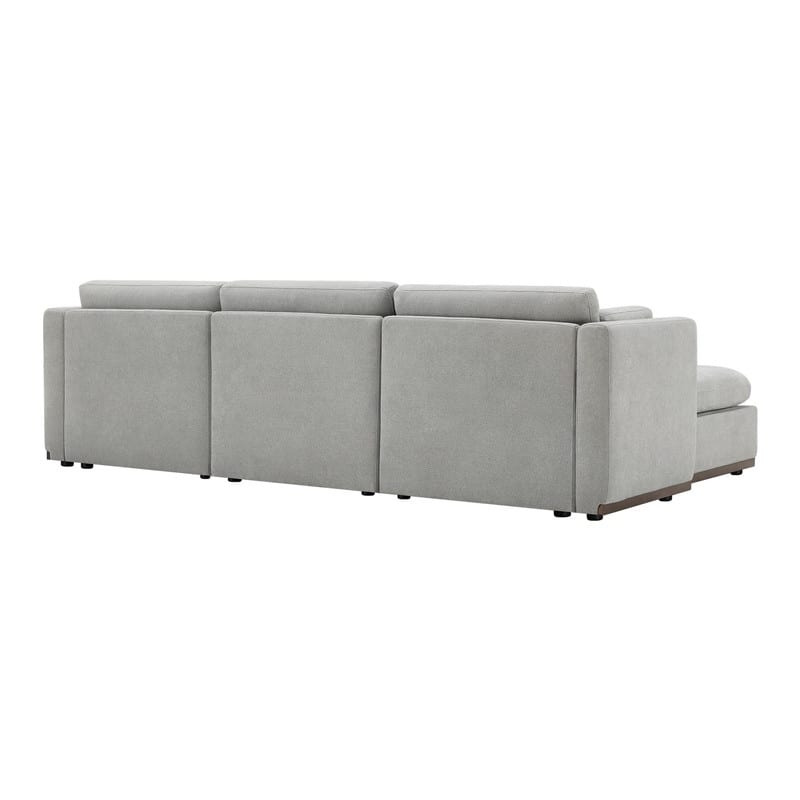 Donna Oversized Modular Sectional Fabric Sofa with Upgraded Wood Base