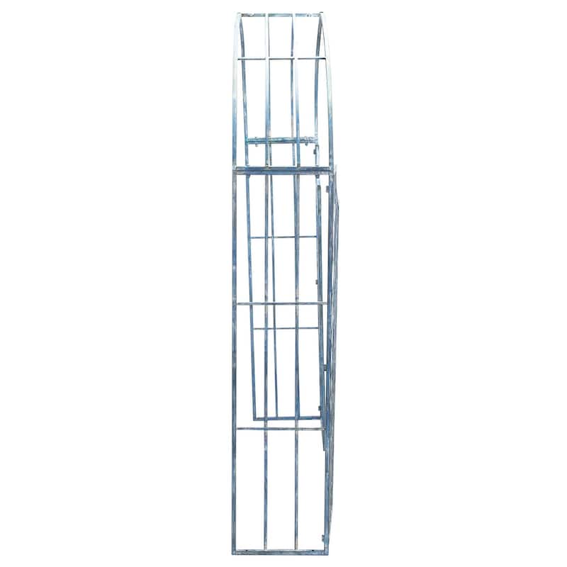 SAFAVIEH Outdoor Aliya Victorian Trellis Iron Arbor