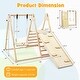 preview thumbnail 3 of 7, Gymax 5-in-1 Kids Indoor Playground w/ Slide Climbing Rock Adjustable