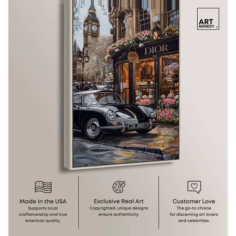 A View of London from the Car Canvas by Art Remedy