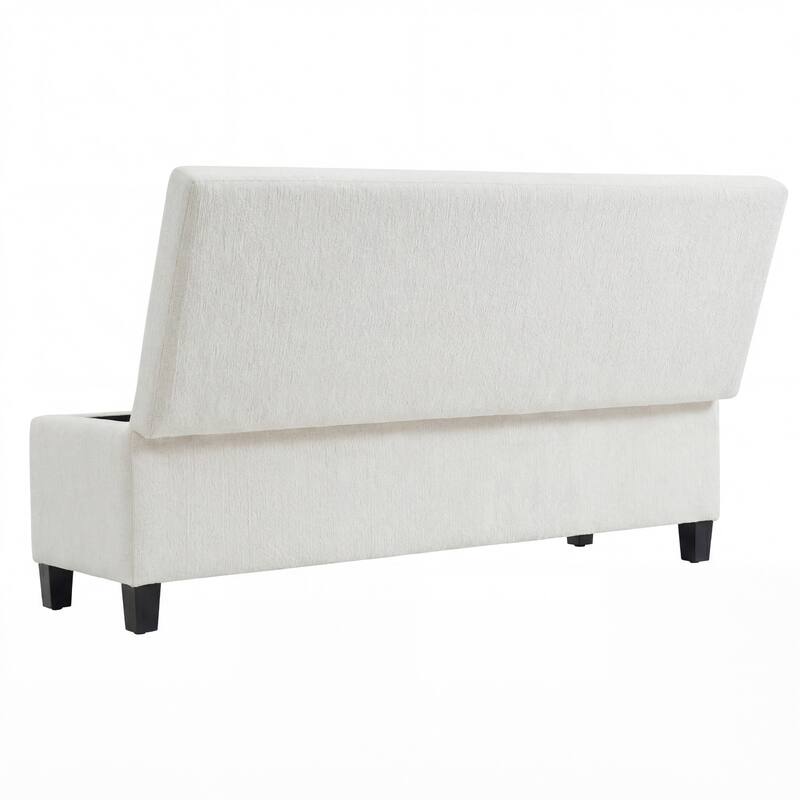 Linfield Boucle Upholstered Storage Ottoman Bench by Christopher Knight Home