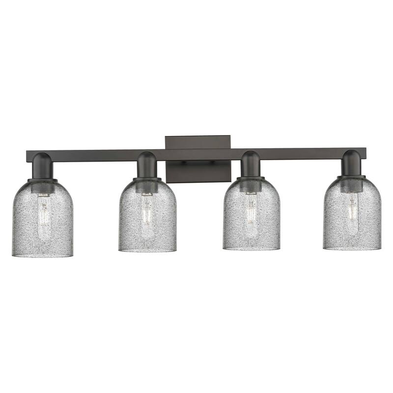 Innovations Lighting Endless Possibilities Arcadia - Caledonia - 4 Light 32" Bath Vanity Light - Charcoal/Matte Black