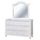 preview thumbnail 4 of 4, Dole Traditional Wood 7-Drawer 2-Piece Dresser and Mirror Set by Furniture of America