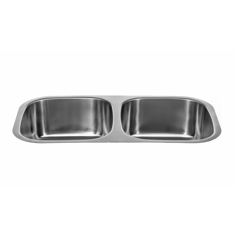 Miseno MSS3218C5050 32" Undermount Double Basin Stainless Steel