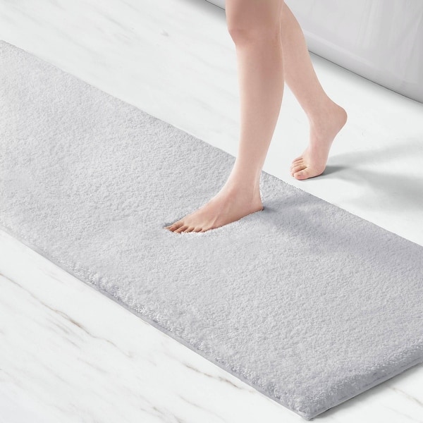 Madison Park Signature Marshmallow Bath Rug - 20 x 30 - Silver