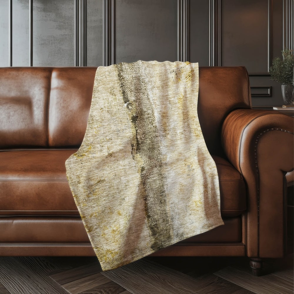 Premium Machine Washable Modern Contemporary Sherpa Throw Blanket