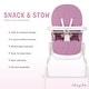 preview thumbnail 17 of 22, Dream On Me Snack & Stow High Chair