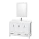 Option White / Giotto Quartz Top / Brushed Chrome