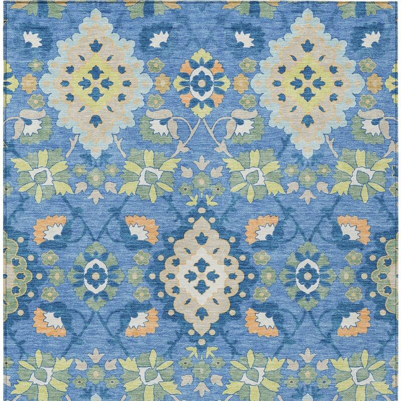 HomeRoots Oriental Traditional Rectangle Outdoor Rug