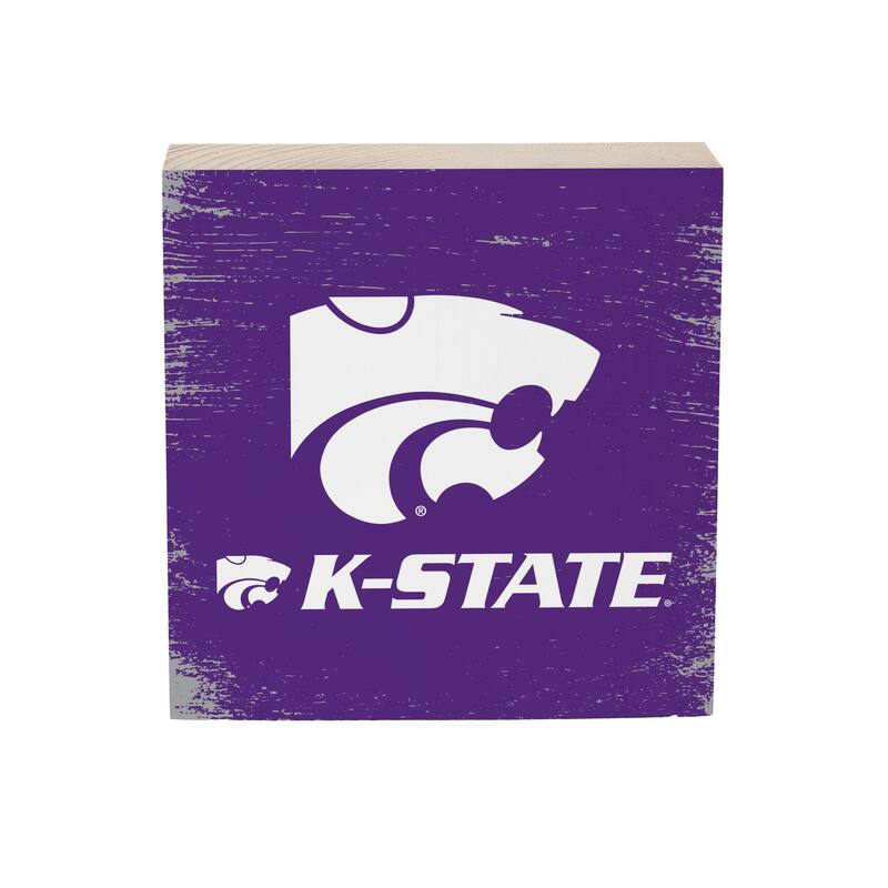 Kansas State University Wooden Tabletop Mantel Shelf Sign