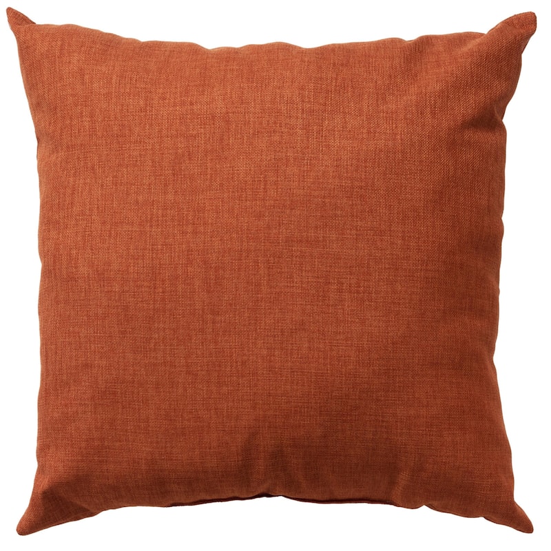 HomeRoots 22" Orange Indoor Outdoor Throw Pillow