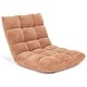preview thumbnail 15 of 16, Adjustable 14-position Padded Floor Chair Recliner Apricot