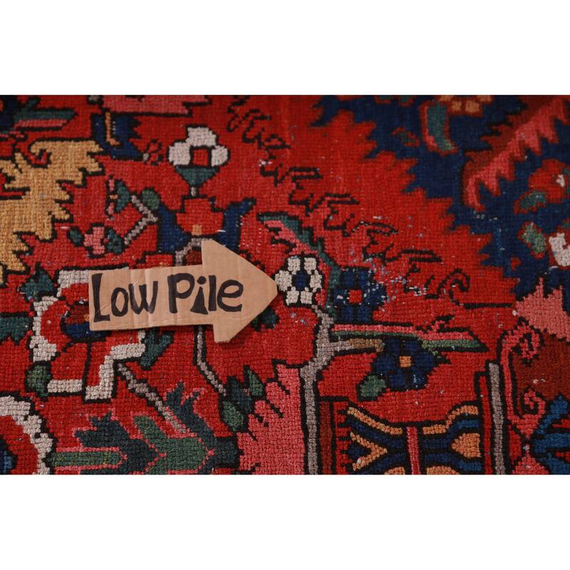 Hand Knotted Oriental 100% Wool Carpet Traditional Geometric Red Bakhtiari Area Rug - 18' 0'' X 12' 9''