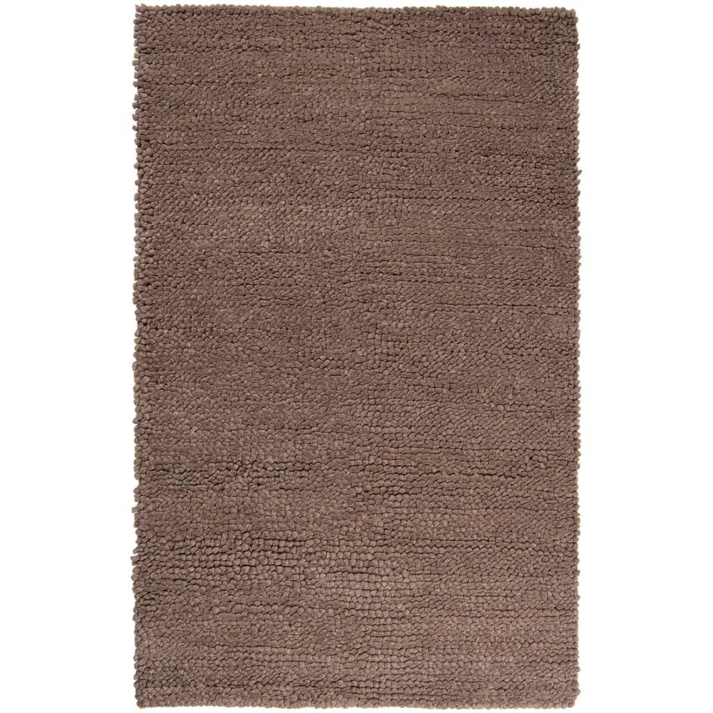 Hand-Woven New Zealand Felted Wool Plush Shag Area Rug