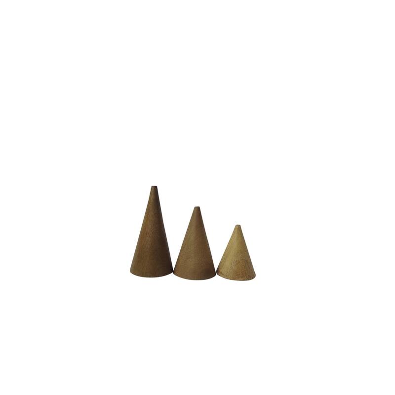 Extra Lg Christmas Tree w/ Smooth Texture Dark Walnut 7"H - Dark Walnut