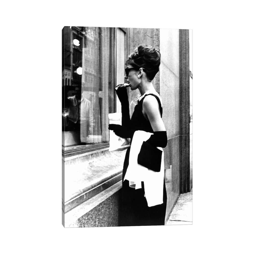 iCanvas "Audrey Hepburn Window Shopping II" by Radio Days Canvas Print