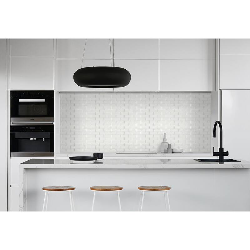 NextWall Subway Tile Peel and Stick Removable Wallpaper - 20.5 in. W x 18 ft. L