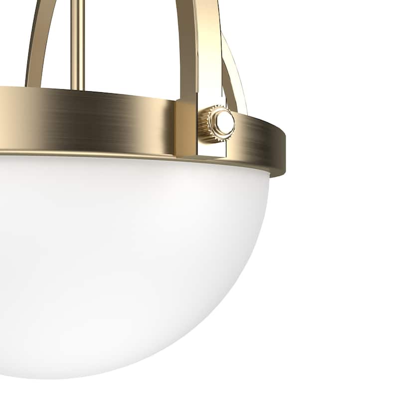 Hunter Wedgefield 3 Light Orb Pendant - Island, Dining Room - Transitional, Contemporary