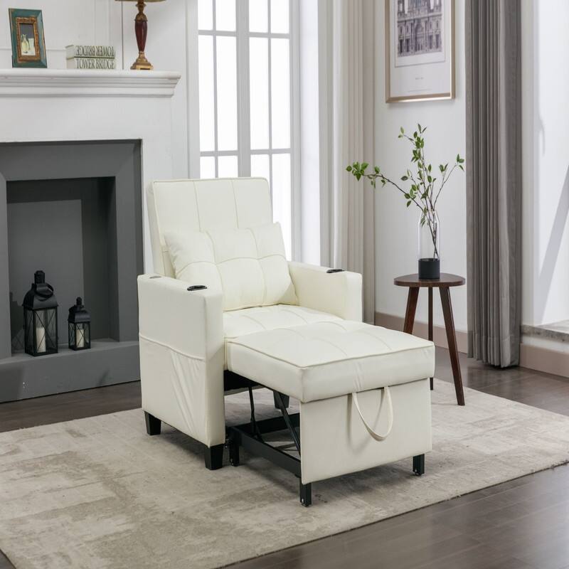 3-in-1 Pull Out Sleeper Chair Beds with USB Ports