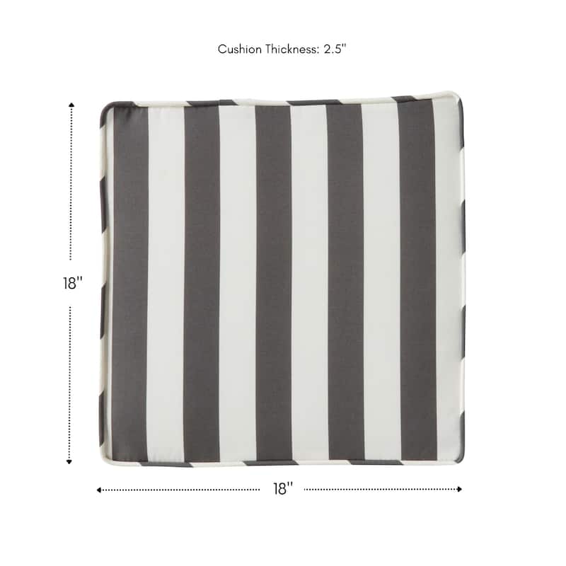 Greendale Home Fashions 18-Inch Square Outdoor Chair Pad (4-Pack)