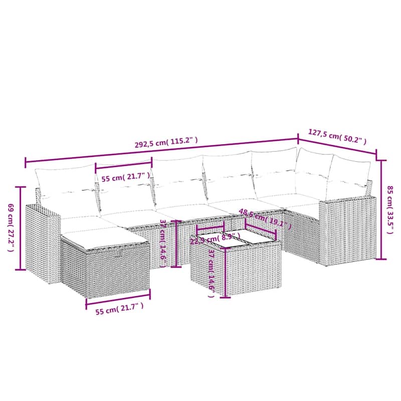 vidaXL Garden Sofa Set