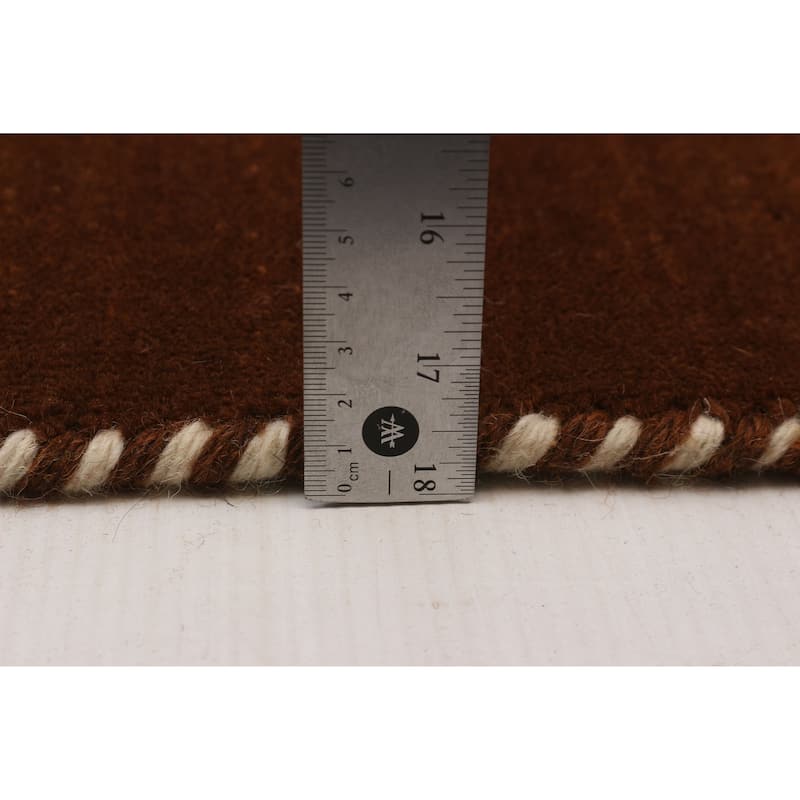 Kashkuli Gabbeh Brown Rug 2'8" x 12'9" - 2'8 x 12'9