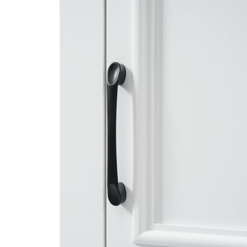 Roomfitters 71" Tall Freestanding Bathroom Cabinet with Damping-Hinge Doors, Drawers and Adjustable Shelves, White