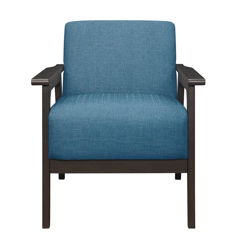 Roweena Wood Arm Accent Chair