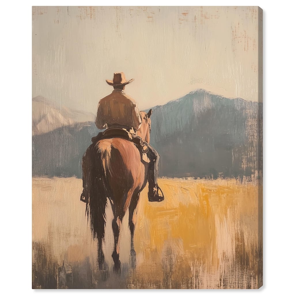 Long Ride Canvas by Art Remedy, Gallery Wrapped