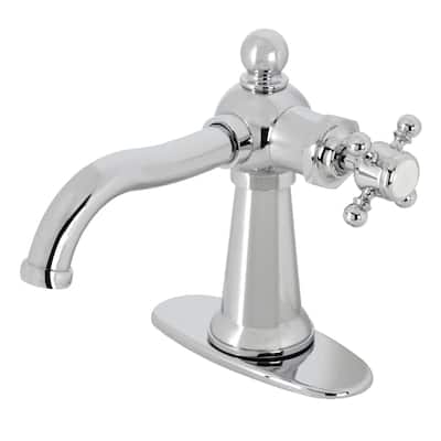Nautical Single-Handle Bathroom Faucet with Push Pop-Up