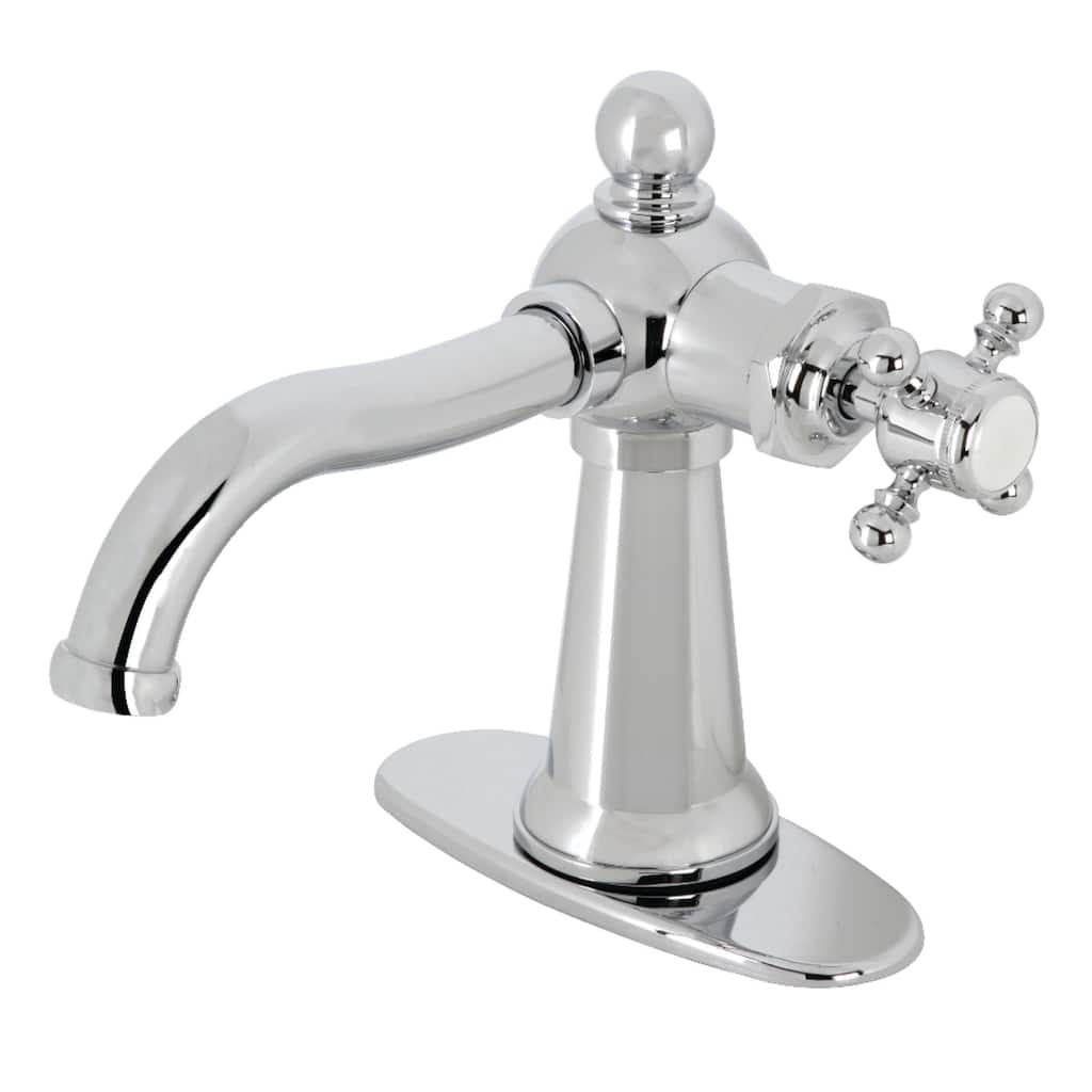 Nautical Single-Handle Bathroom Faucet with Push Pop-Up