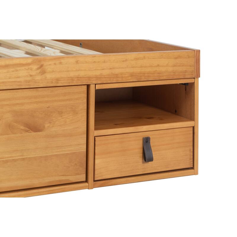 Copper Grove Rivne Storage Platform Bed with Drawers and Shelves