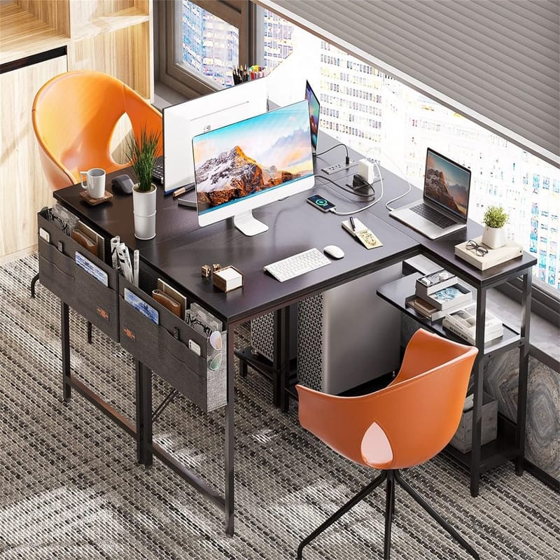 40 Inch Small L Shaped Gaming Computer Desk
