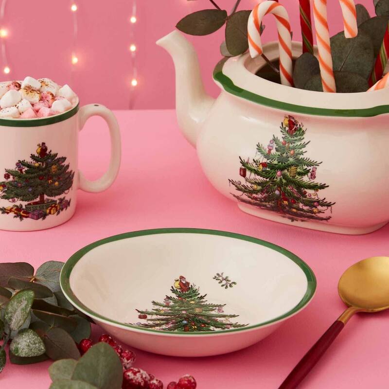 Spode Set of 4 Christmas Tree Cereal Bowls