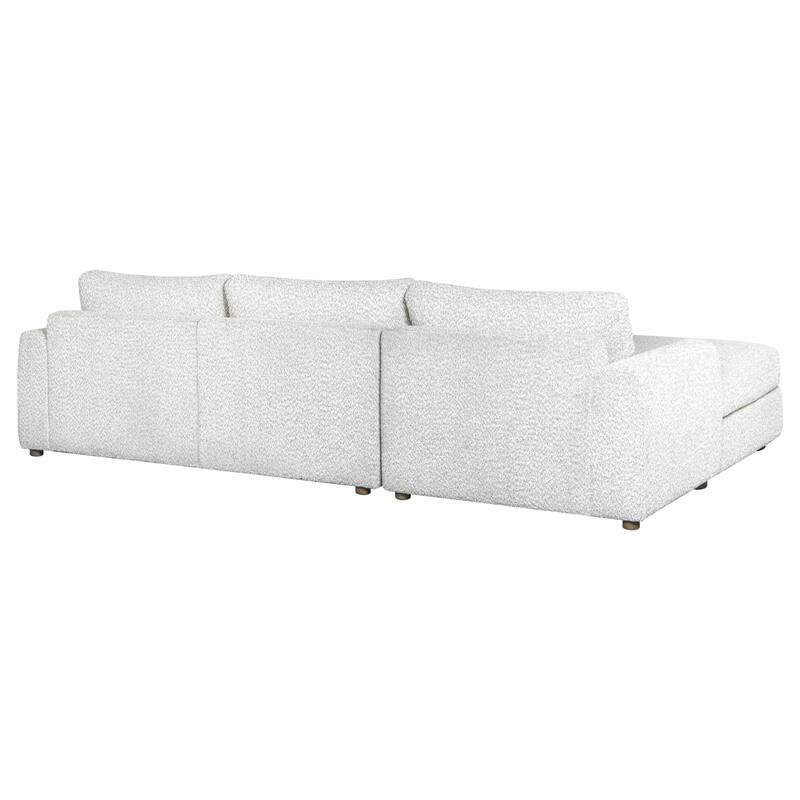 Reid 123 in. Left or Right Arm Facing Rectangular Sectional Sofa with Round Arms