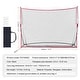 preview thumbnail 21 of 19, Golf Practice Hitting Net, Huge Personal Driving Range for Indoor or Outdoor Use, Portable Home Golf Aid Net