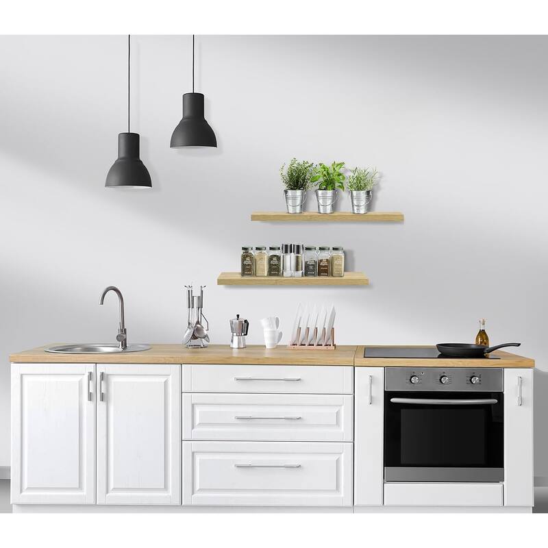 Floating Shelf, Hanging Wall Shelves Decoration Extra Long 24 Inch - 24" L X 9" W X 1.50"H