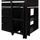preview thumbnail 24 of 28, Low Twin Size Loft Bed with Cabinets, Shelves and Slide, White
